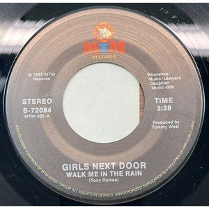 Girls Next Door Walk in the Rain / The Fool In Me 45 Rock 1987 MTM 72084